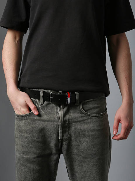 Riem Tommy hilfiger Zwart ryan AM13688 ander zicht 1